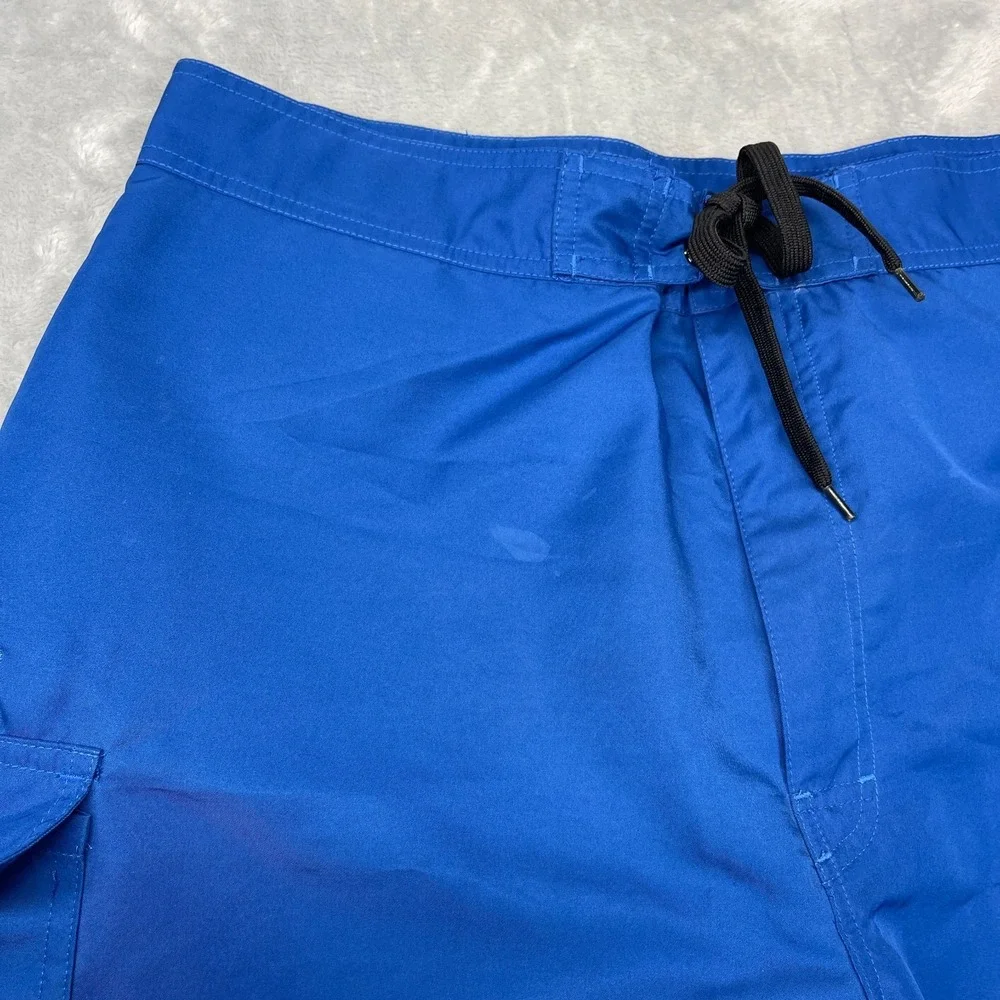 AFTCO Guy Harvey Shorts Mens 38 Blue Sport Fishing Board Swim Trunks Surf Surfer